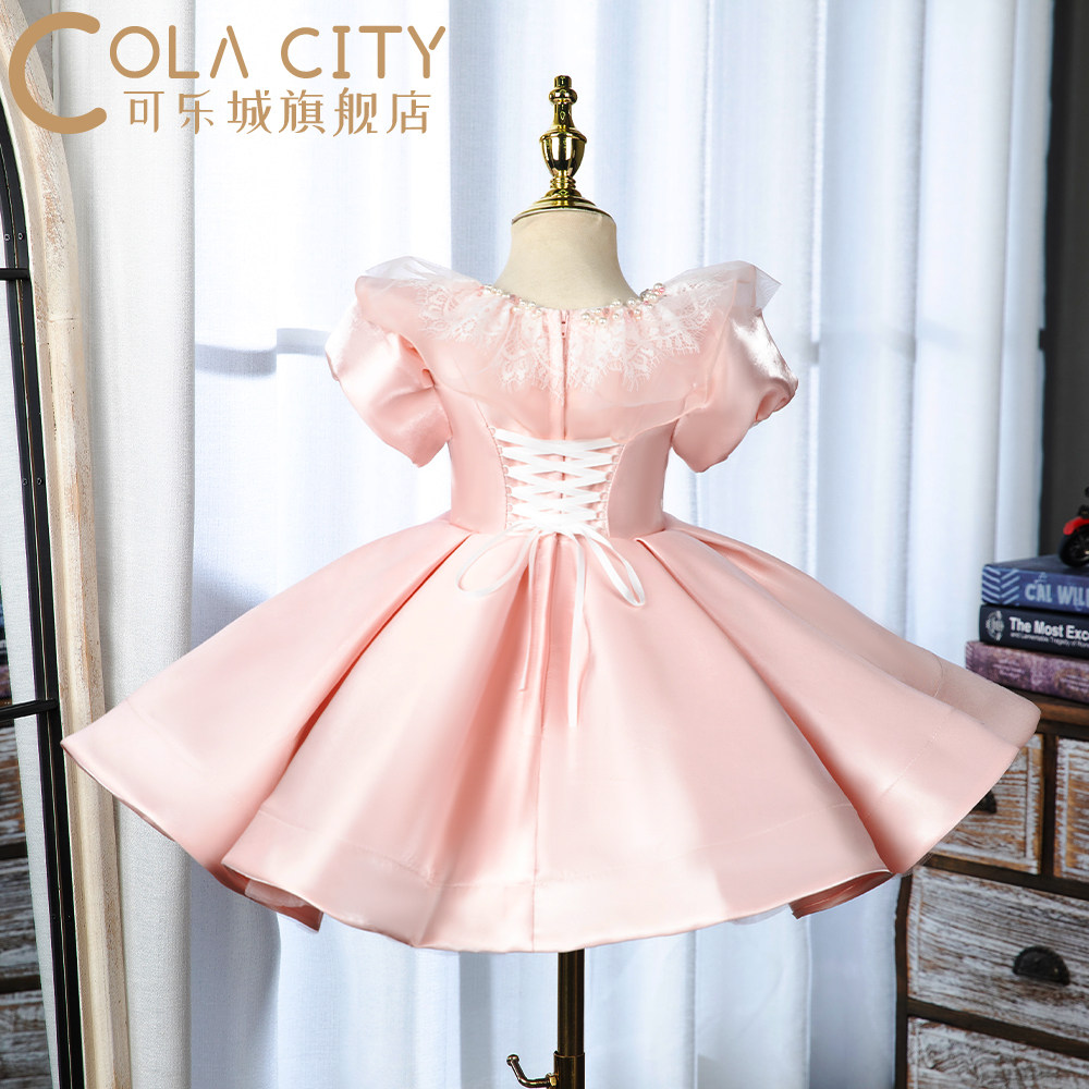 小花童礼服女儿童婚礼婚纱短裙宝宝生日周岁蓬蓬裙一岁公主裙洋气,淘宝优惠券,粉丝福利购,淘宝优惠卷