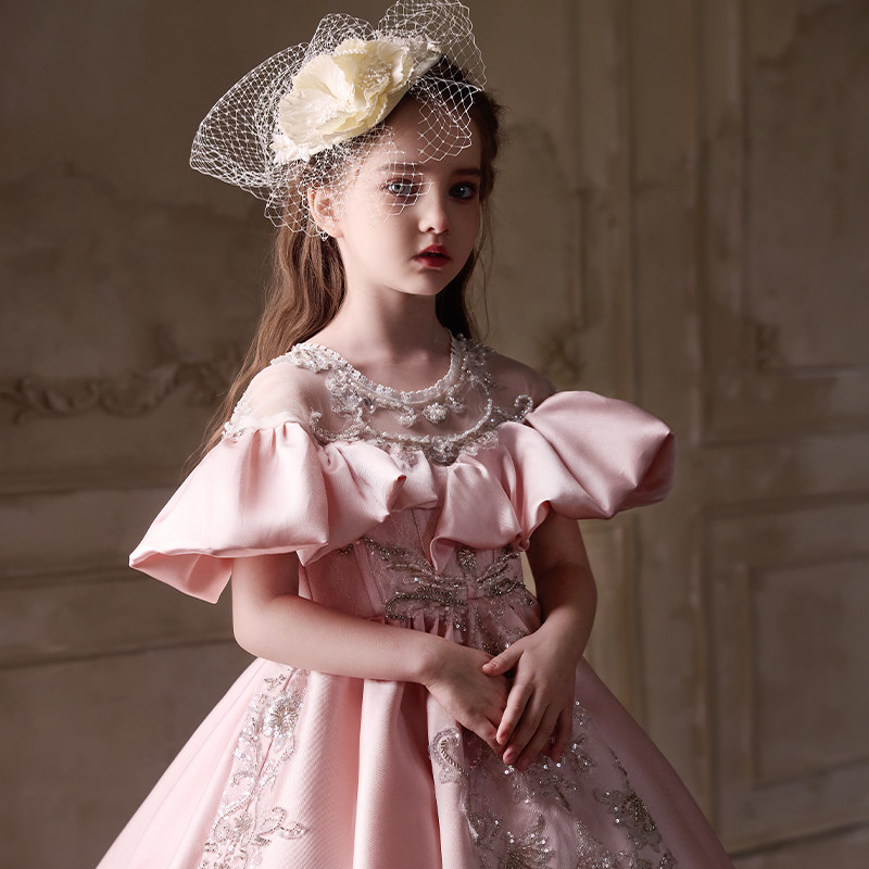 可乐城轻奢女童礼服高端定制公主裙生日小主持模特走秀钢琴演出服,淘宝优惠券,粉丝福利购,淘宝优惠卷