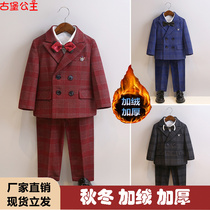 Flower Boy Boy Gown Suit Children Little Suit Winters birthday boys birthday male baby acting out of Inn Wind West suit