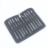 Портативный комплект, антистатический пинцет из нержавеющей стали, 9 шт