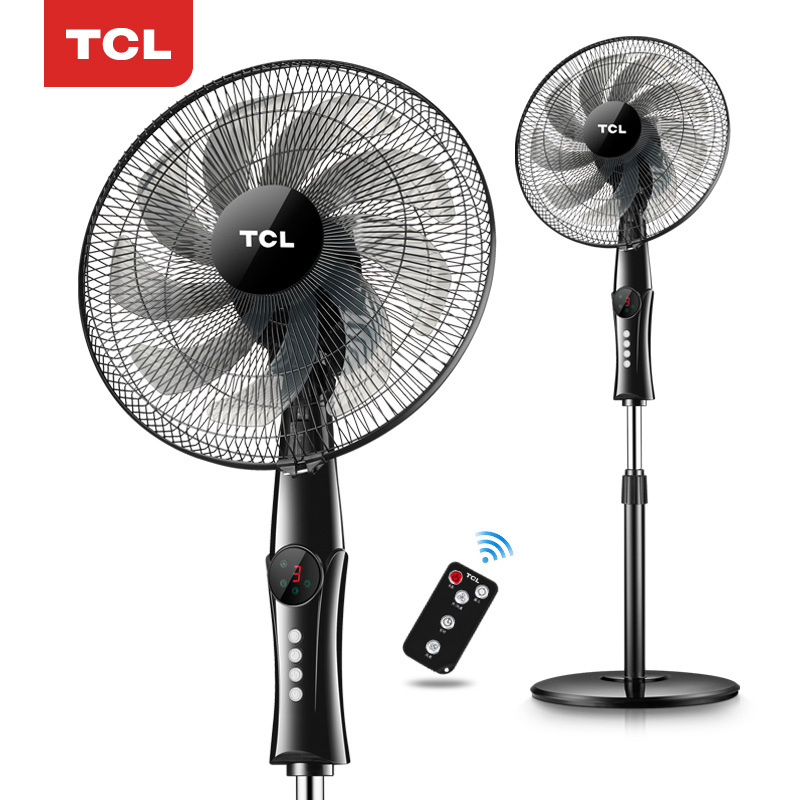 tcl小麦专卖店TCL电风扇落地扇家用静音摇头机械定时台式立式宿舍节能工业电扇0