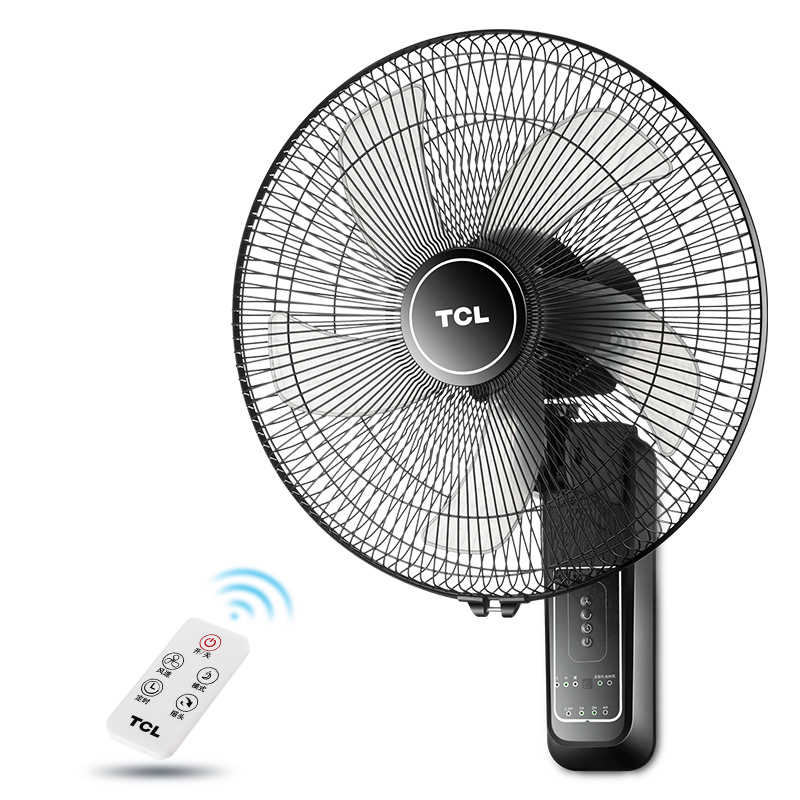 tcl小麦专卖店TCL壁扇壁挂式电风扇静音遥控家用墙壁摇头工业宿舍大风强力电扇0