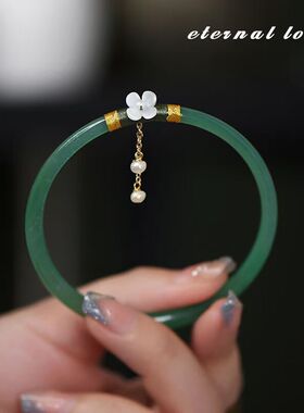 新款网红叮当镯铃铛手镯女琉璃镯