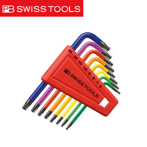 瑞士PB SWISSTOOLS梅花扳手套装原装进口带孔内六角米字型2411 - 图0