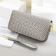Women's long wallet 2025 new European and American double zipper