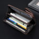 Men's retro lettered large capacity wrist bag