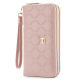 Double zipper long Korean style mobile phone bag for women