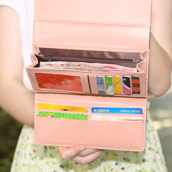 New style women's long large capacity wallet
