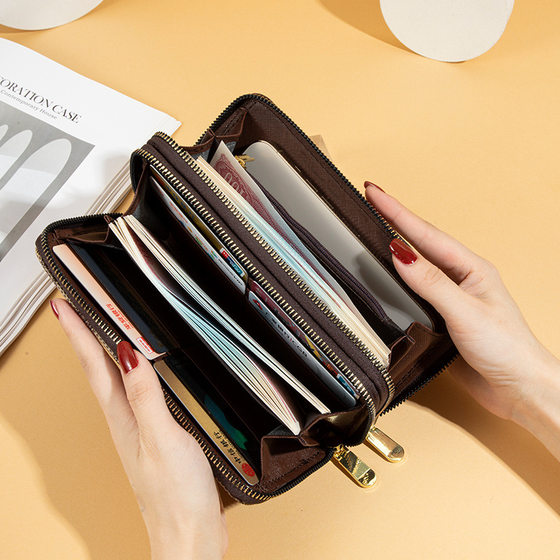 Wallet mobile phone bag European and American PU leather for women