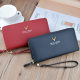 New women's long double zipper clutch bag