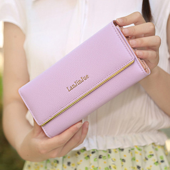 New style women's long large capacity wallet