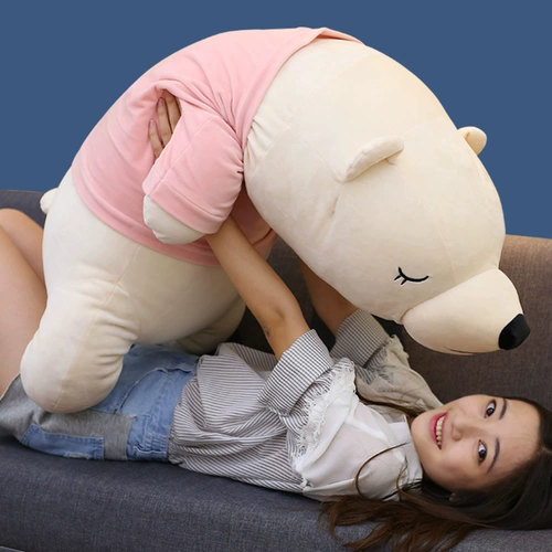 Плюшевая игрушка для сна, подушка, тряпичная кукла, полярный медведь