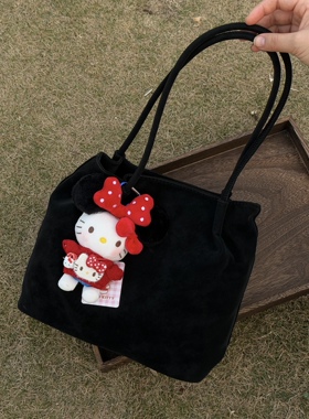 正版hellokitty包包挂件可爱米妮头套kitty毛绒玩偶公仔送人礼物
