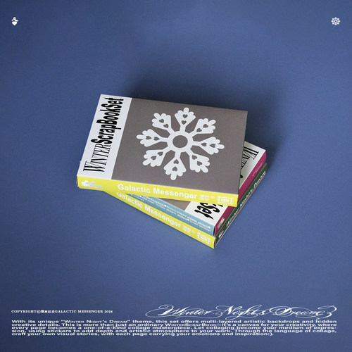 银河信差Winter Night’s Dream冬夜之梦 季节纪念彩页手账本套装 - 图0