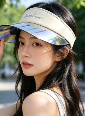 夏季女款空顶大檐防紫外线防晒帽