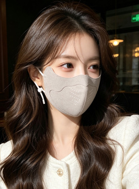 秋冬加厚暖绒防风高颜值面罩女
