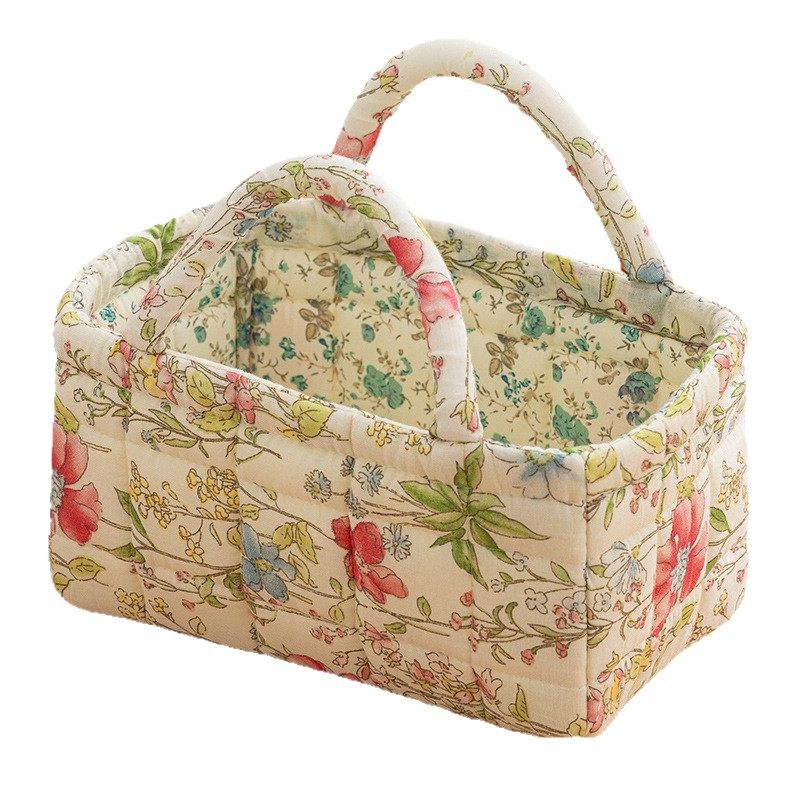 跨境日本家居布艺棉布加厚小尺寸收纳篮化妆品玩具零食收纳包现货,淘宝优惠券,粉丝福利购,淘宝优惠卷