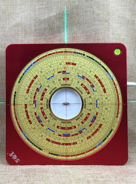 高精度纯铜摆件中式书房办公罗盘