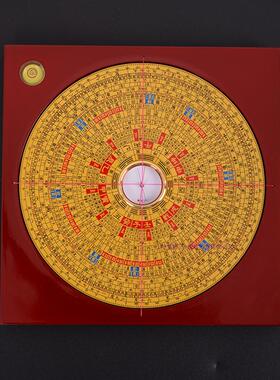 高精集福堂纯铜摆件书房办公罗盘