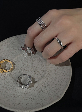 随视觉可调节戒指冷淡风时尚