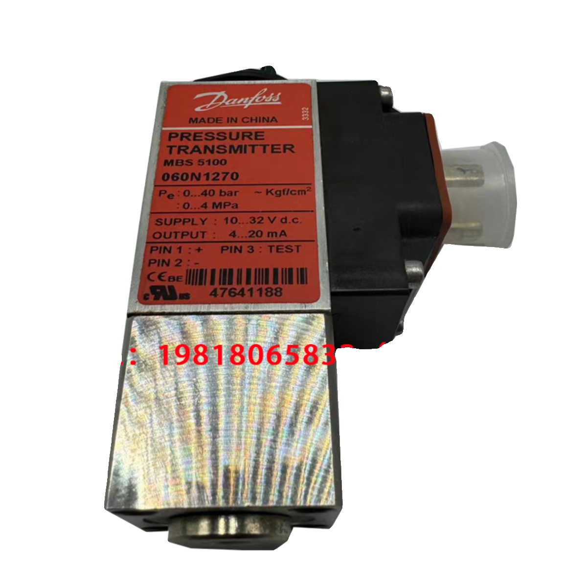 DANFOSS 丹佛斯 压力传感器 MBS 5100 060N1270 0-40Bar 全新原装 - 图3