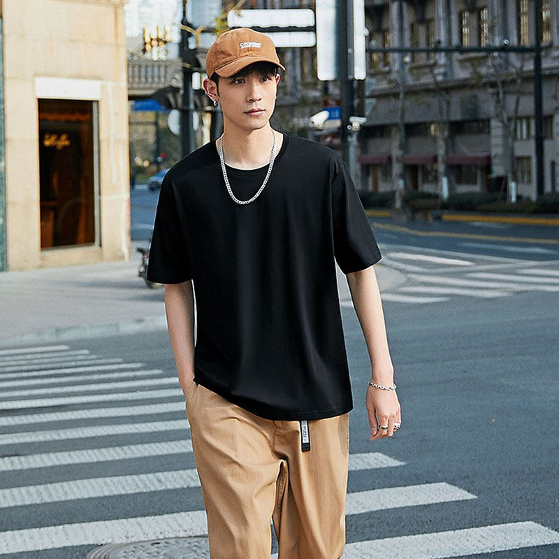 冰丝短袖男定制logo夏季圆领t恤 宾仕丹奴T恤