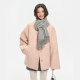 King Prince pink woolen coat women's winter high-end loose silhouette thickened woolen cardigan
