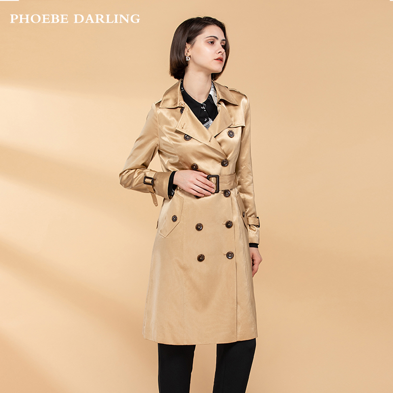 气质流行2020新款中长款秋季风衣 phoebedarling风衣