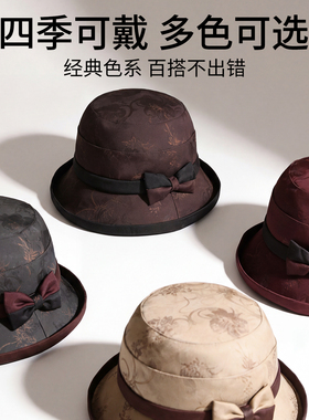 老年人春秋薄款休闲渔夫帽