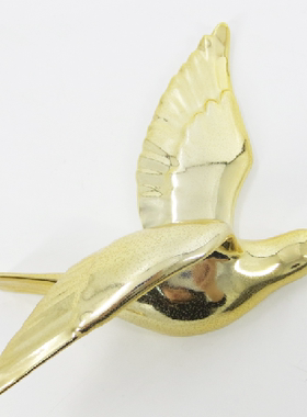 现代简约陶瓷立体小鸟壁挂装饰品