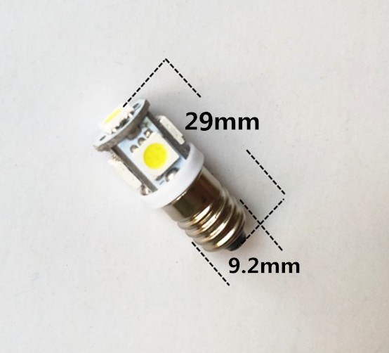 B9摩托车小灯泡12V24V雾灯泡LED按钮指示灯卡口灯珠led灯泡E10B9 - 图0