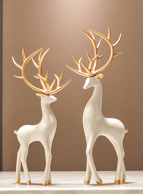 伽亿陶瓷树脂招财轻奢客厅酒柜