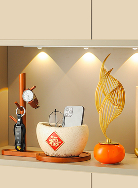 高档玄关轻奢钥匙收纳摆件装饰品