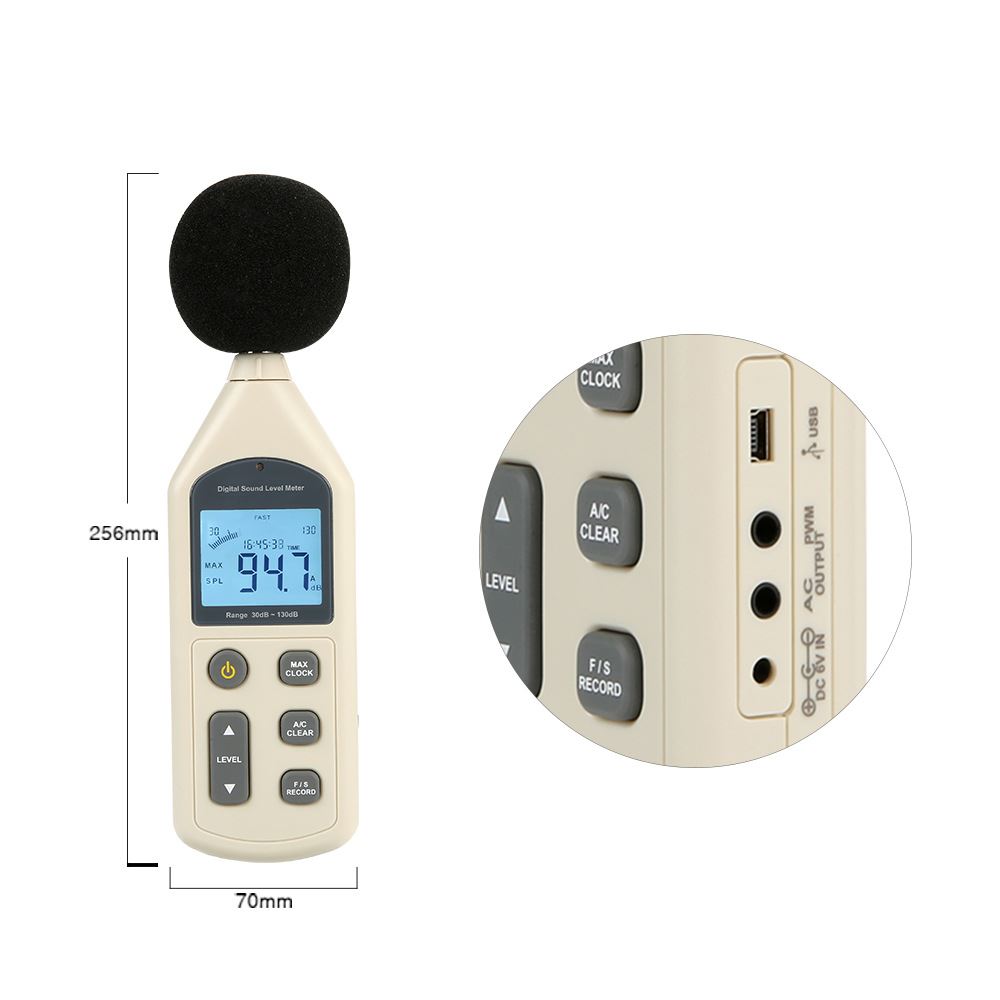 GM1356噪音计声音分贝仪噪声测试仪家用高精度专业检测声级计-图2