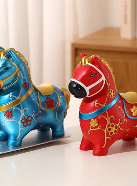 中式马摆件客厅玄关装饰生肖马