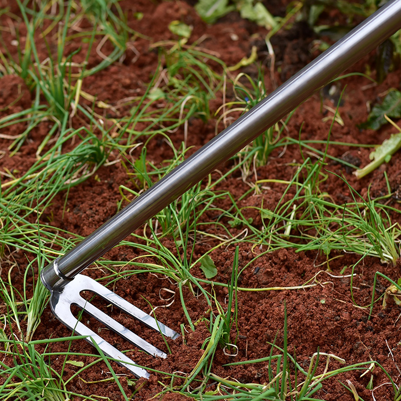 户外农用工具农具种地全钢大锄头家用挖土种菜除草挖地不锈钢锄头-图2