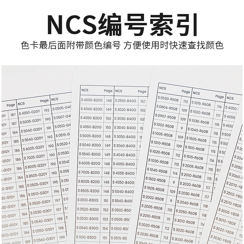 瑞典NCS色卡国际标准涂料建筑设计A-6哑光Index 2050色 NCS色卡 - 图1