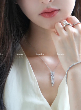 bvminc 维多利亚马眼钻项链 925银 婚礼