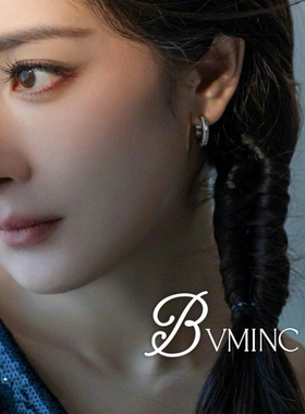bvminc 柳智敏 杨mi 同款罗缎小耳环 银