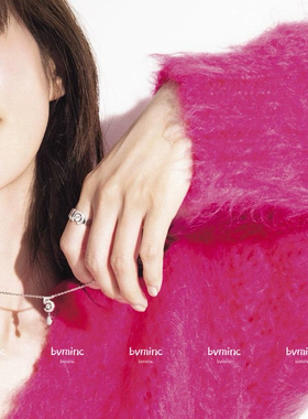 bvminc 日杂同款 5字项链 不对称耳钉