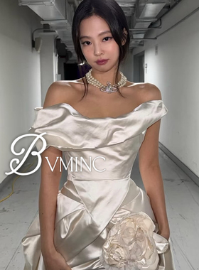 bvminc jennie同款三层珍珠土星项链 磁吸扣