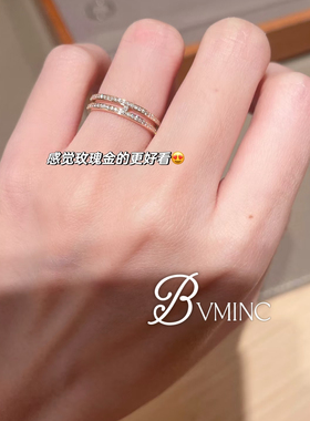 bvminc 猪鼻子简约中性戒指 养马人的快乐 S925银