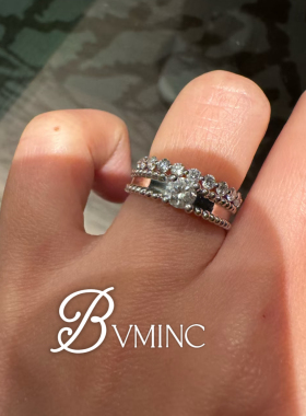 bvminc estelle单钻戒指 s925银