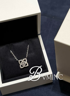 bvminc 迷你莲花项链 银