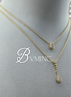 bvminc 韩素希同款 长水滴项链