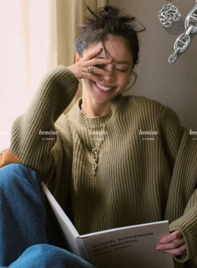 养马人 日杂同款三只大小猪鼻子项链 毛衣链