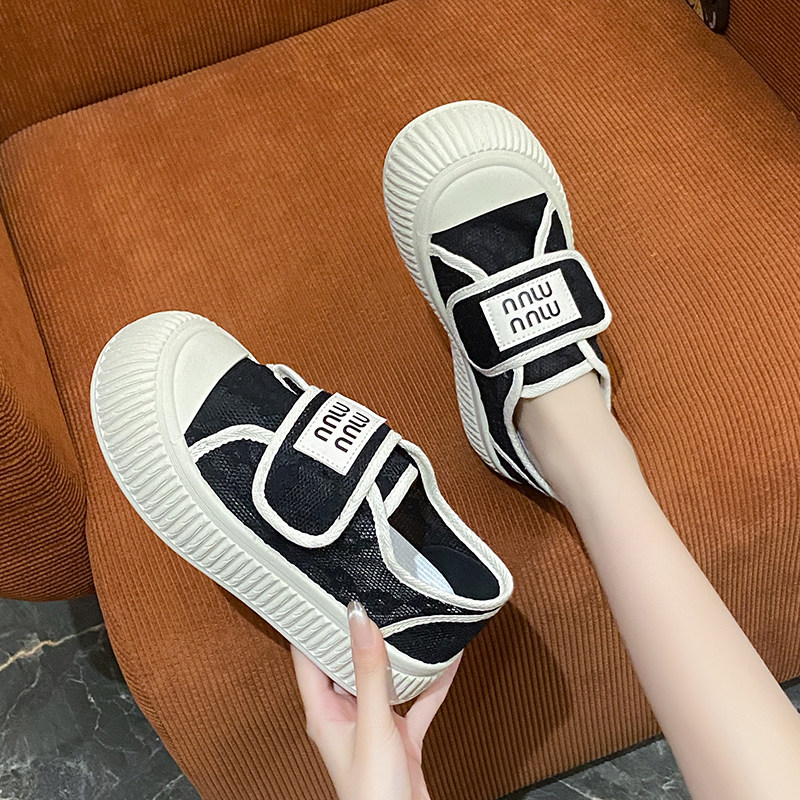 品牌踩屎感孕妇鞋春透气外穿魔术贴一脚蹬防滑软底小白鞋女运动鞋,淘宝优惠券,粉丝福利购,淘宝优惠卷