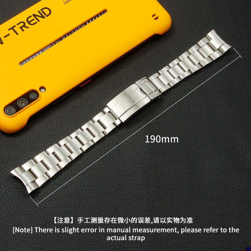 适配原装劳力士迪通拿水鬼潜航者手表链20mJm男316实心钢带精钢表 - 图0