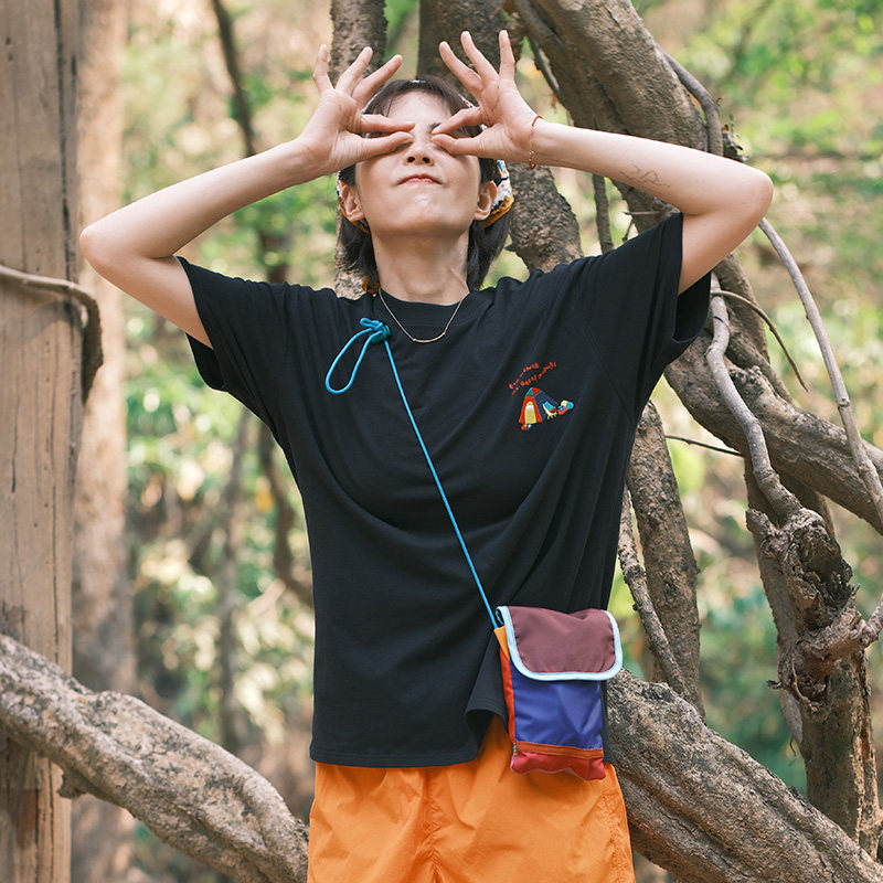 outdoor products 商场同款女圆领T恤棉感舒适吸湿透气时尚百搭,淘宝优惠券,粉丝福利购,淘宝优惠卷