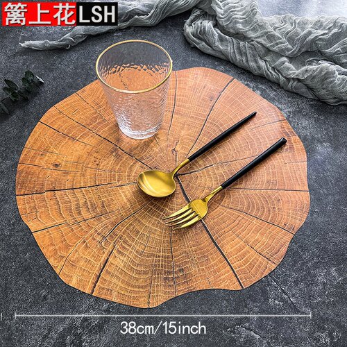树桩PP材质餐桌隔热垫子家用北欧防水防油隔垫西餐垫防烫桌垫户外 - 图1